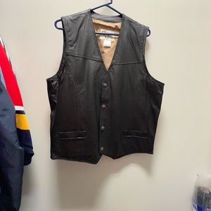 Leather vest
